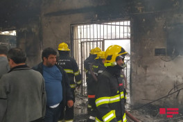 Fire, erupted in a market in Barda, extinguished-PHOTO -VIDEO -UPDATED 