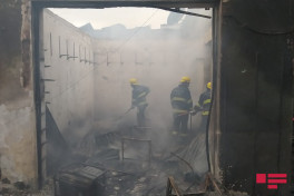 Fire, erupted in a market in Barda, extinguished-PHOTO -VIDEO -UPDATED 