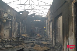Fire, erupted in a market in Barda, extinguished-PHOTO -VIDEO -UPDATED 