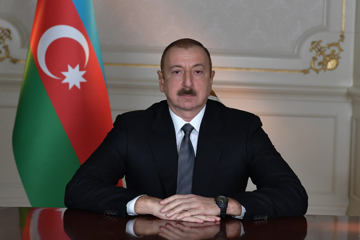 Azerbaijani President laid foundation of first residential building to be built in Agdam
