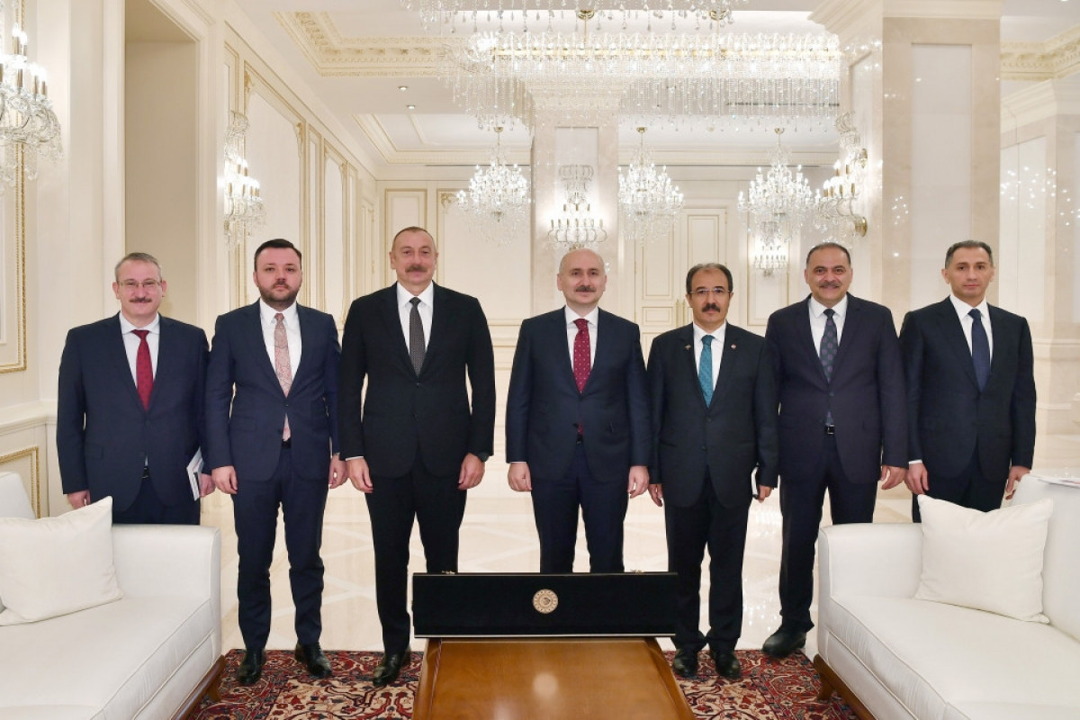 President Ilham Aliyev received delegation led by Turkish minister of transport and infrastructure-UPDATED 