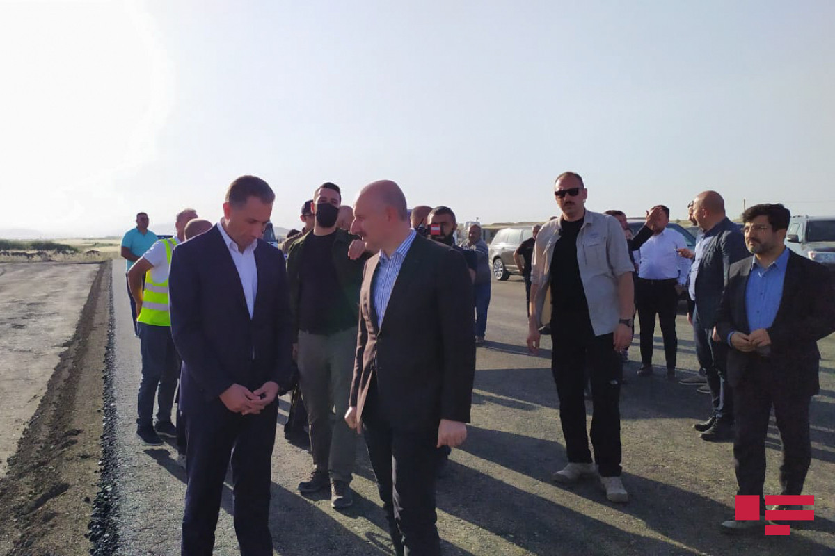 Turkish and Azerbaijani ministers got acquainted with construction of Fuzuli international airport-VIDEO 