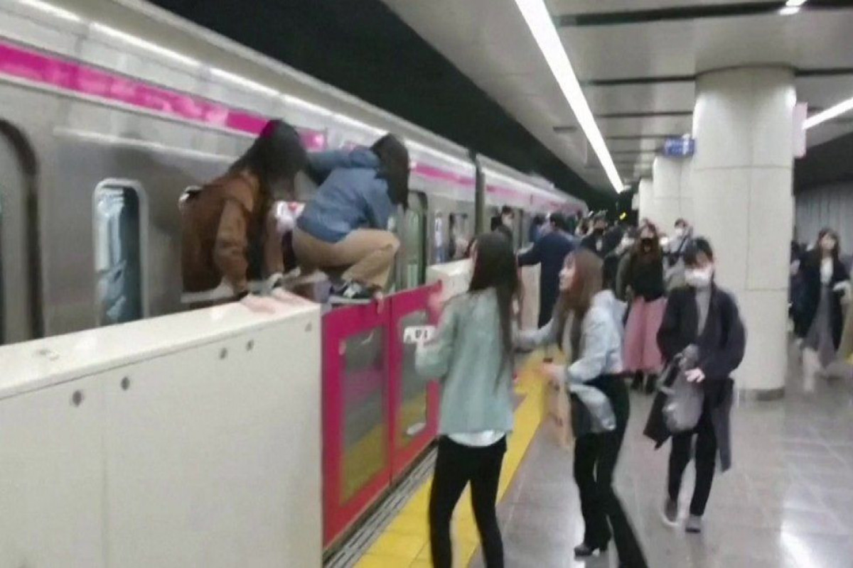 At least 17 injured in Tokyo subway knife and arson attack