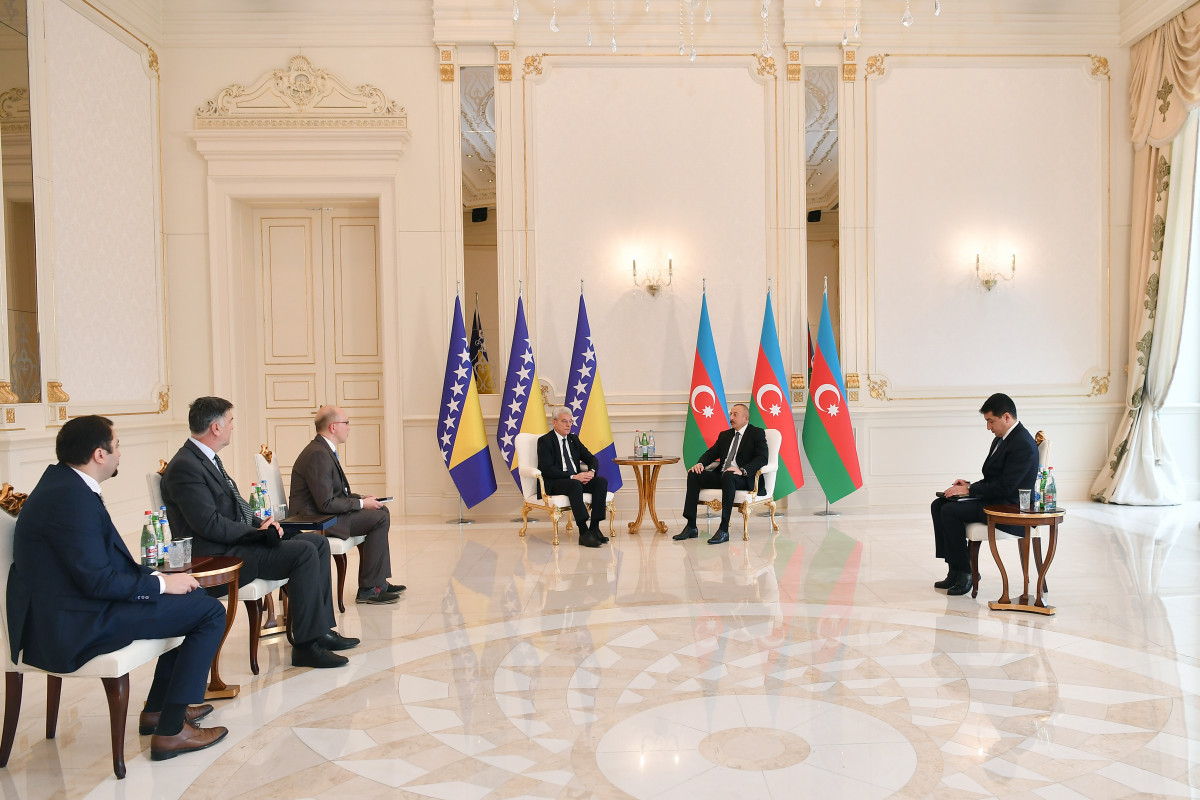 President Ilham Aliyev met with Member of Presidency of Bosnia and Herzegovina Sefik Dzaferovic