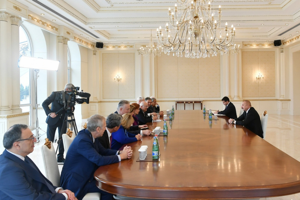 Azerbaijani President received  co-chairs and members of Board of Nizami Ganjavi International Center