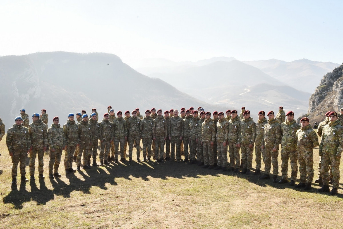 President, Commander-in-Chief of Armed Forces Ilham Aliyev made speech in front of servicemen in Shusha