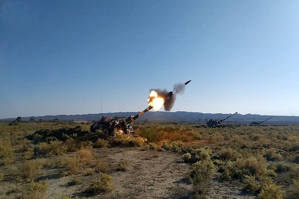 Rocket and artillery units conduct fire exercises