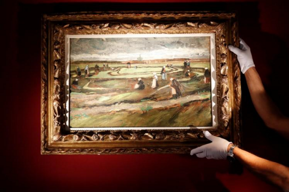Van Gogh watercolor landscape auctioned for a record $35.9 million