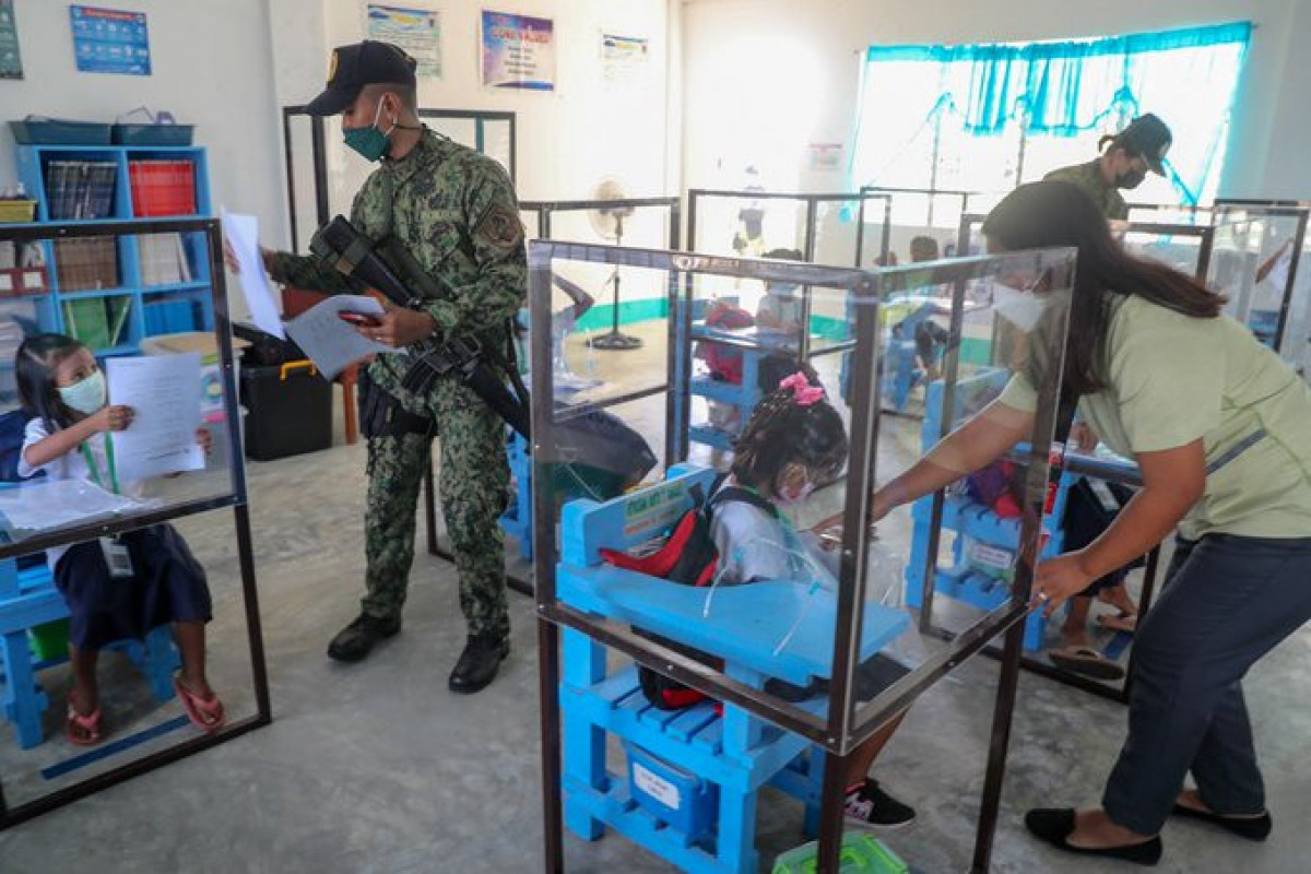 The Philippines welcomes children back to classrooms for first time in nearly 2 years