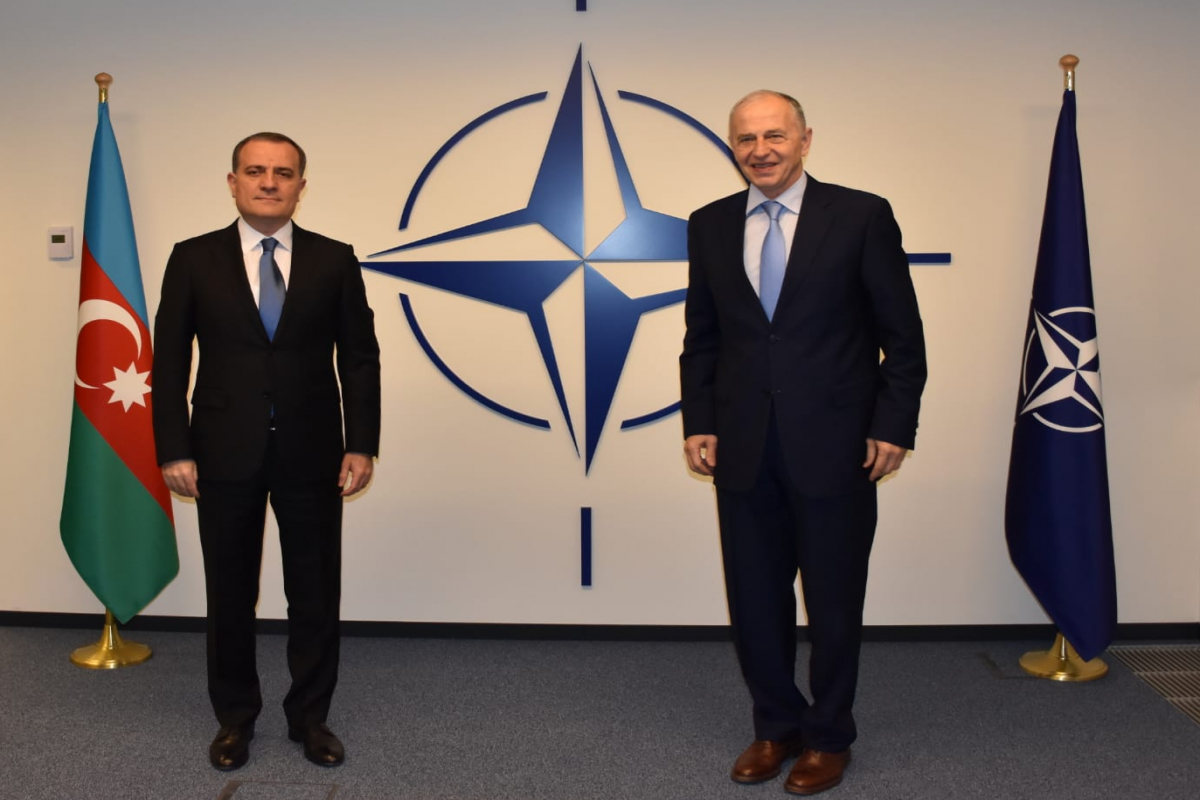 Azerbaijani FM Jeyhun Bayramov, NATO Deputy Secretary-General Mircea Geoană