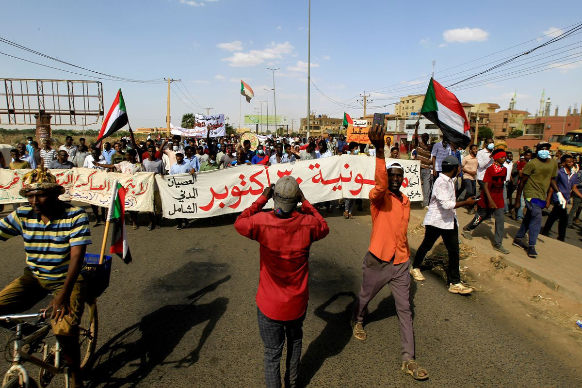 At least 14 anti-coup protesters shot dead in Sudan, medics say