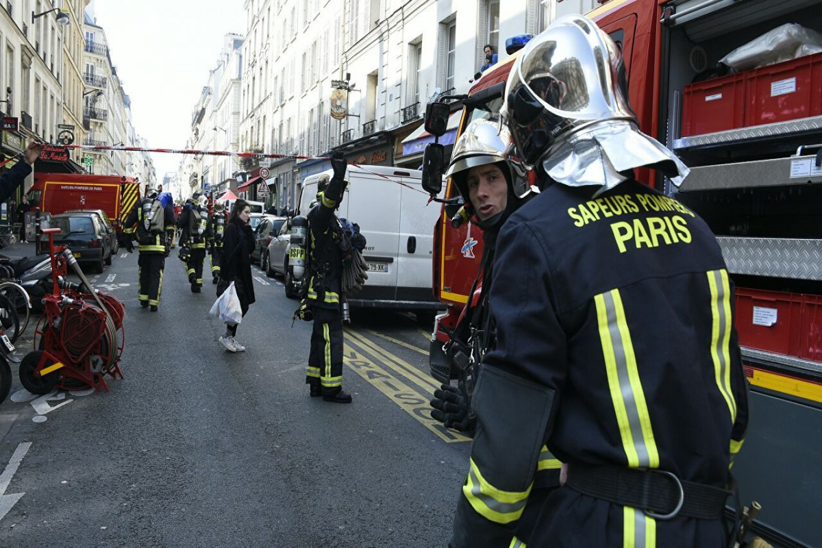 Fire breaks out near Place de L'Opera in Paris