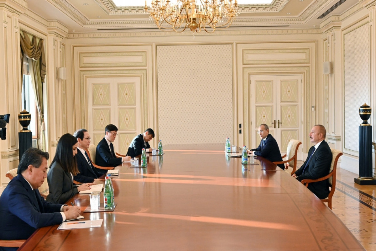 President Ilham Aliyev received chairman of Korea’s Presidential Committee on Northern Economic Cooperation