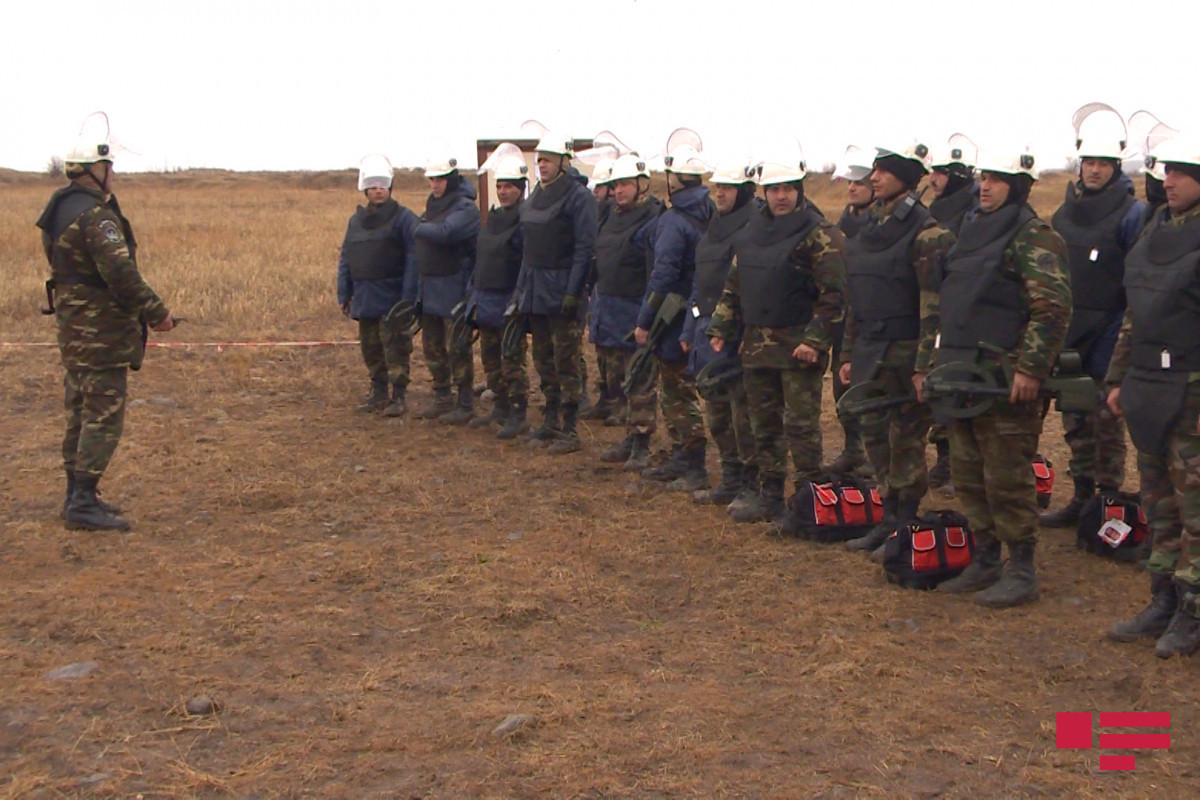 Media representatives viewed demining operation in Aghdam-