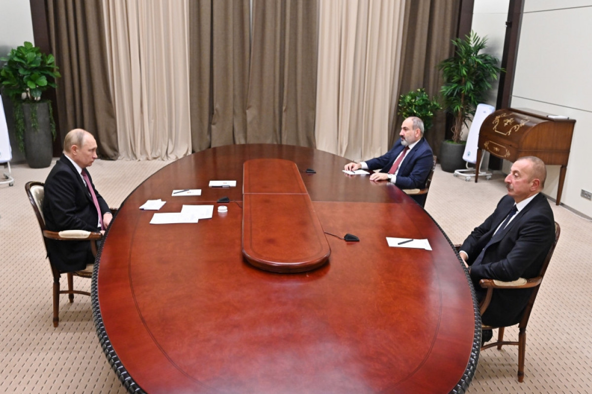Russian President Vladimir Putin, Azerbaijani President Ilham Aliyev