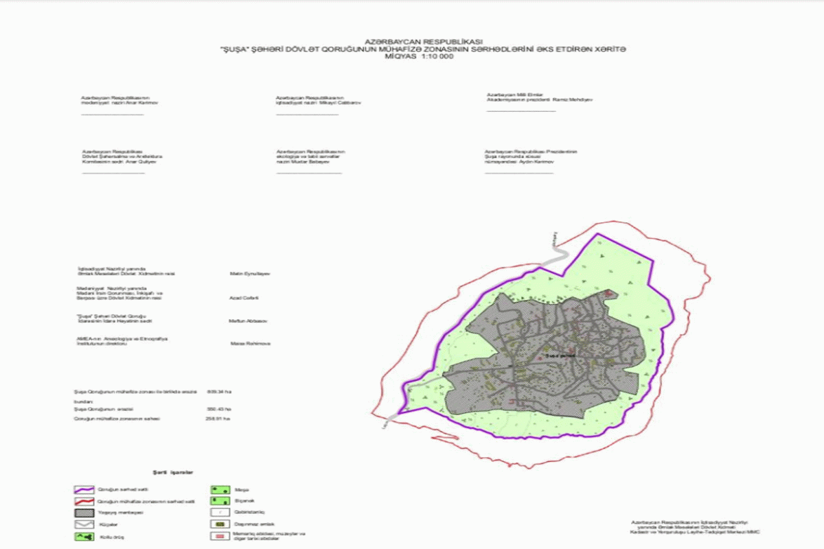 Borders of protection zone of Shusha City State Reserve approved