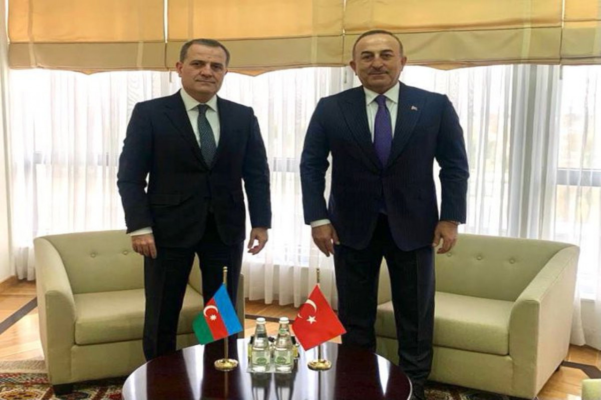 Jeyhun Bayramov and Mevlut Cavusoglu