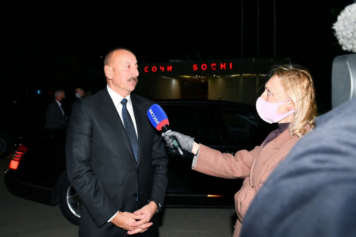 Azerbaijani President Ilham Aliyev gave interview to Russia's "Russia-1" TV Channel