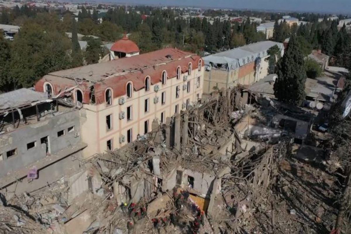 Azerbaijan creates complex in Ganja at the site of destruction as a result of Armenian missile strikes