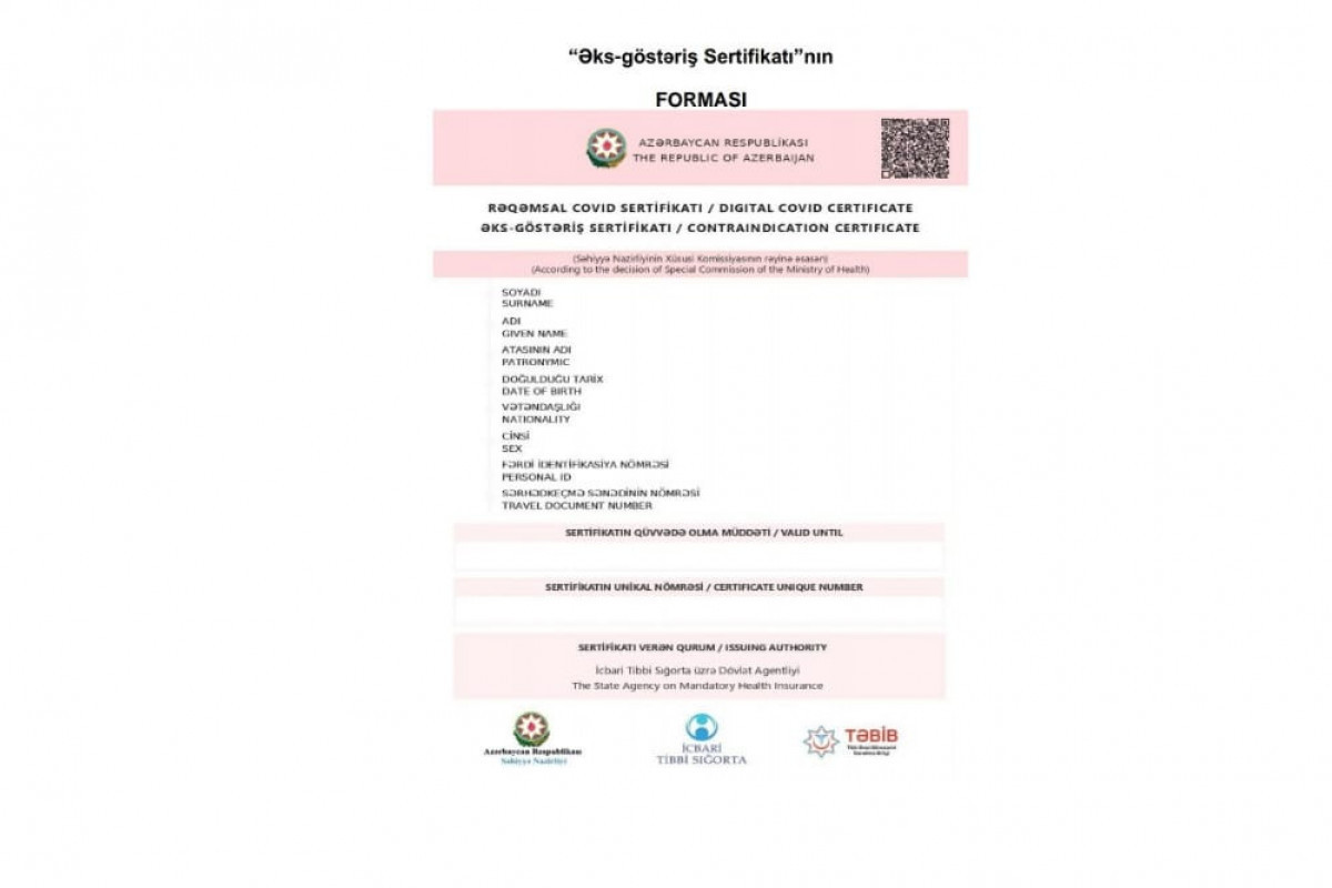 The procedure for determining the duration of the COVID-19 contraindication certificate has been announced