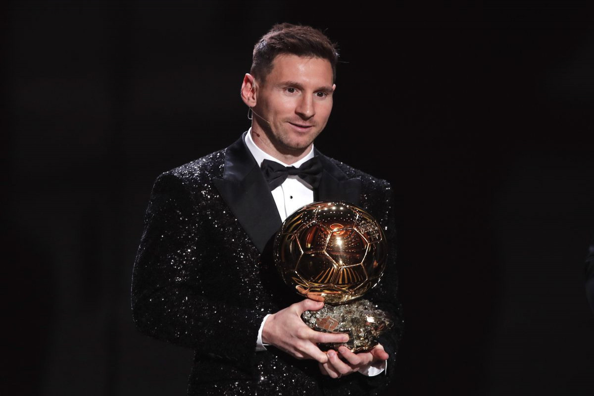 Lionel Messi won the Ballon d'Or award for a record-stretching seventh time