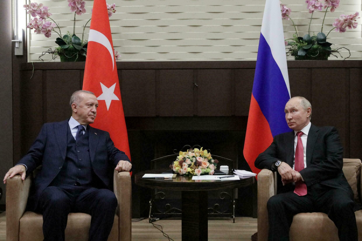 Vladimir Putin and Recep Tayyip Erdogan
