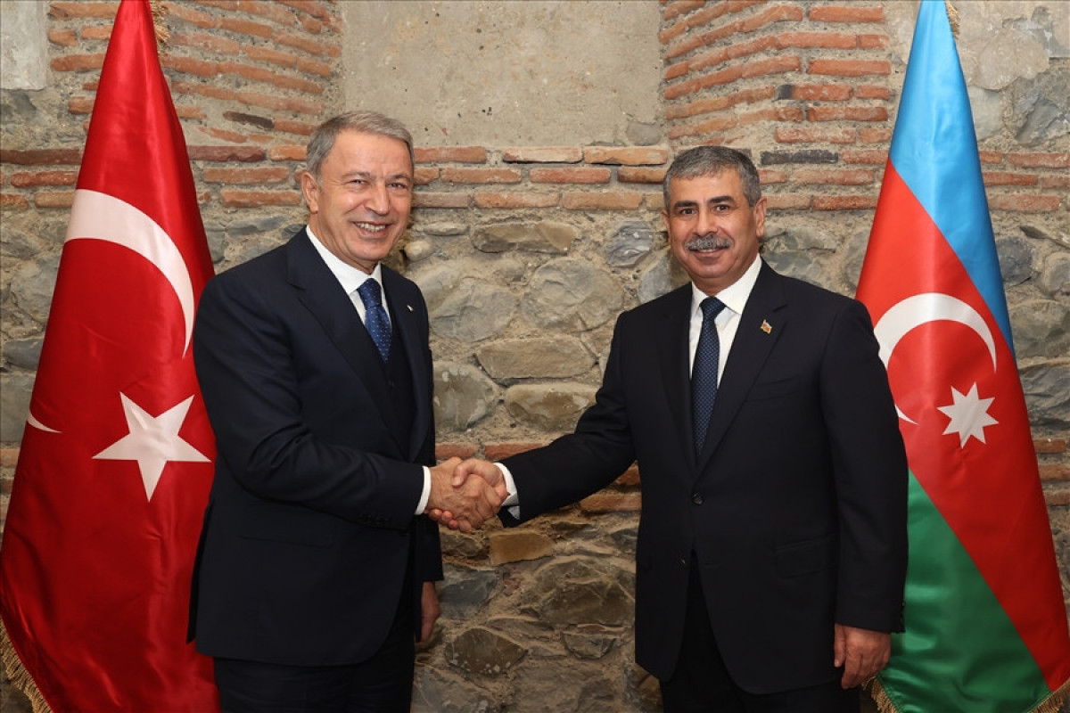 Hulusi Akar and Zakir Hasanov