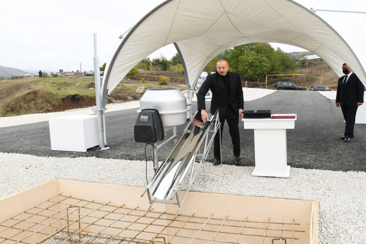 President of the Republic of Azerbaijan Ilham Aliyev visited Hadrut settlement and Tugh village of Khojavand district