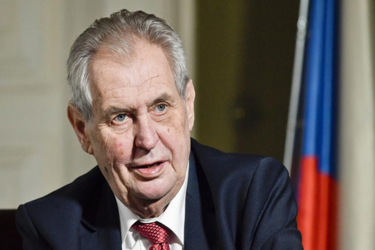 Czech President Milos Zeman