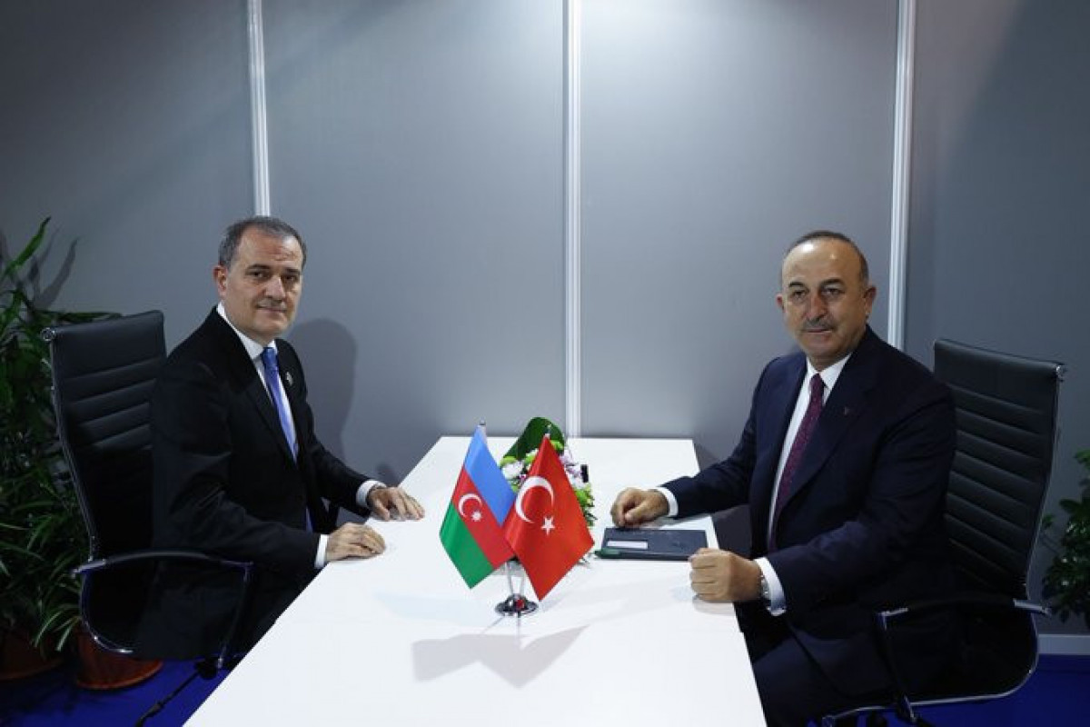 Jeyhun Bayramov and Mevlut Cavusoglu