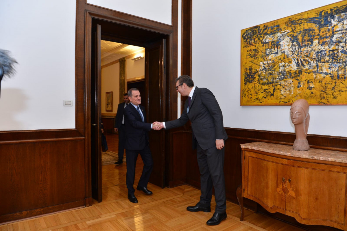 Jeyhun Bayramov and Aleksandar Vučić