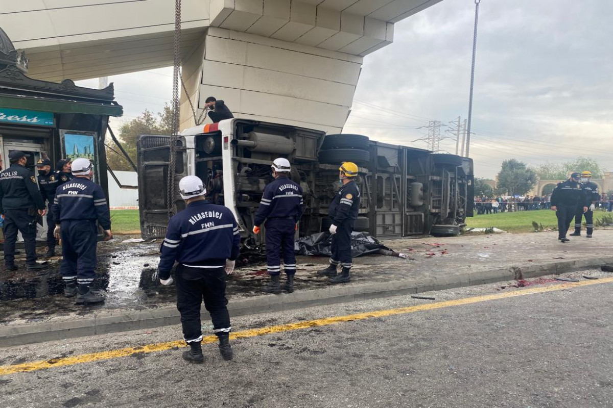Truck crashes into bus in Baku, 5 killed, 13 injured-PHOTO -UPDATED -VIDEO 