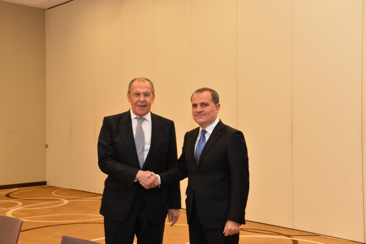 Jeyhun Bayramov and Sergey Lavrov