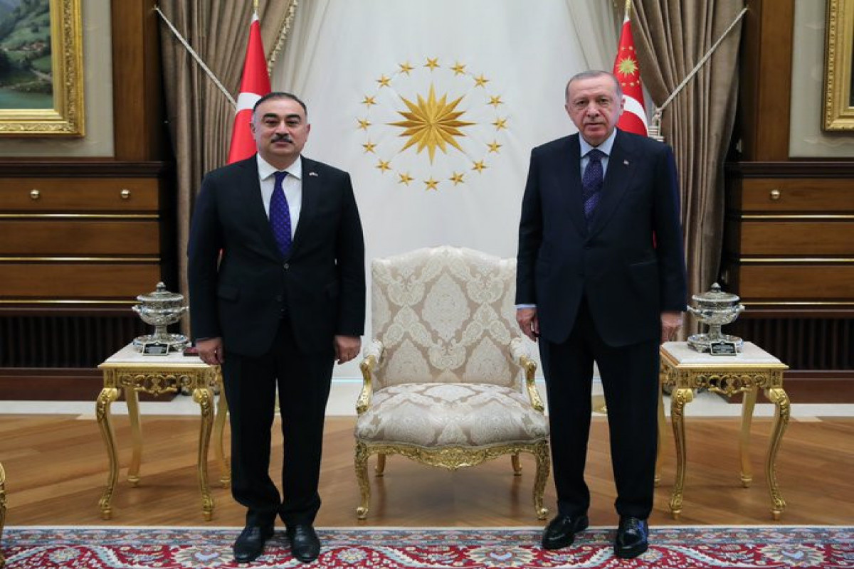 Erdogan received credentials of Azerbaijan's newly-appointed ambassador to Turkey