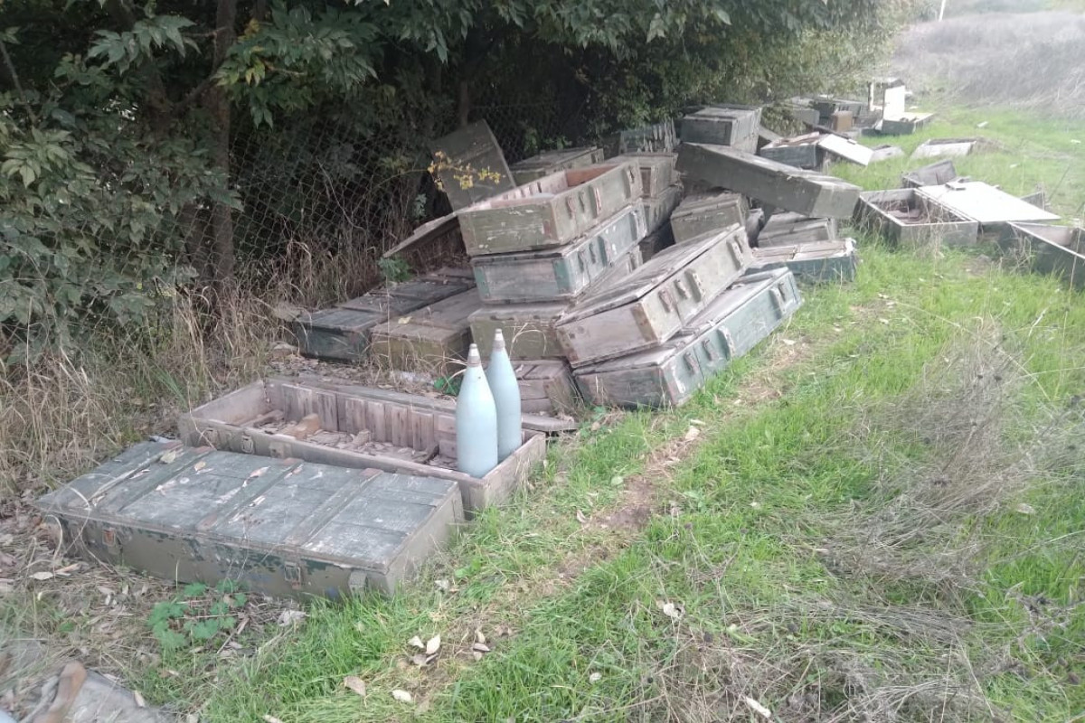 Large amount of ammunition found in abandoned military positions in Khojavend-PHOTO 