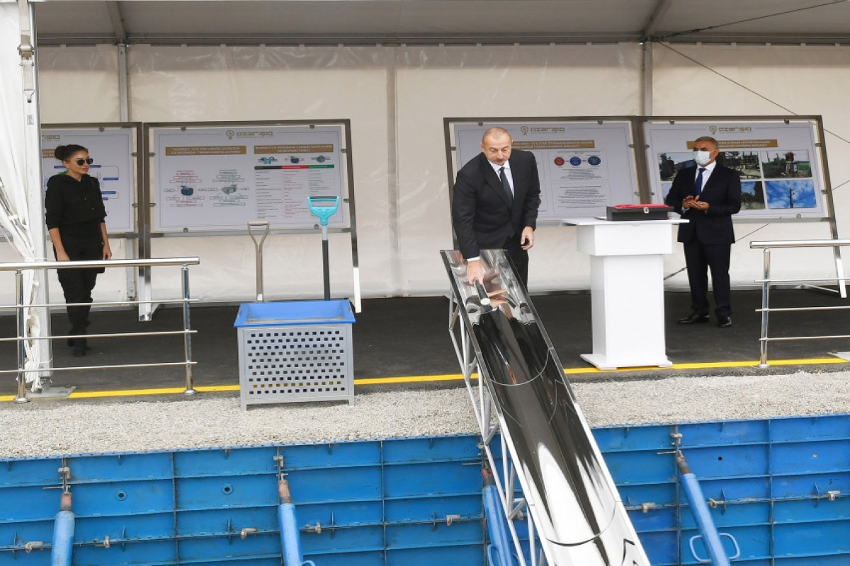 Foundation stone for Digital Station Management Center was laid in city of Fuzuli