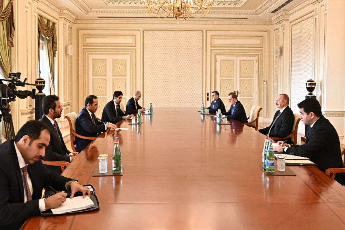 Azerbaijani President received deputy prime minister of Qatar