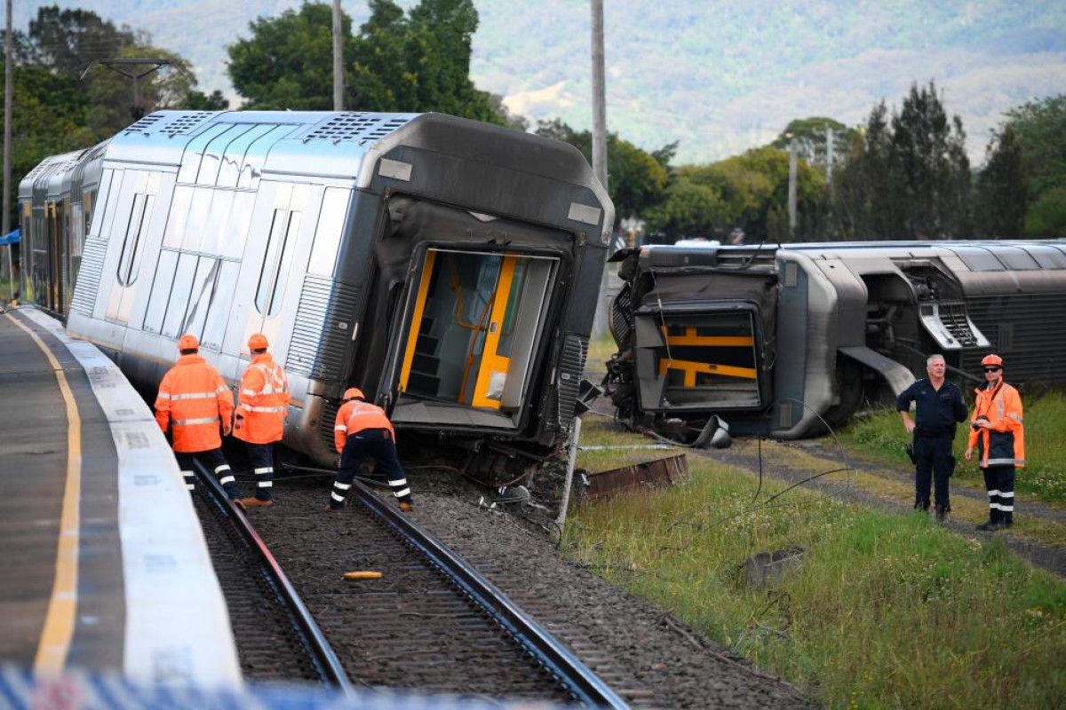 Australian passenger train derails