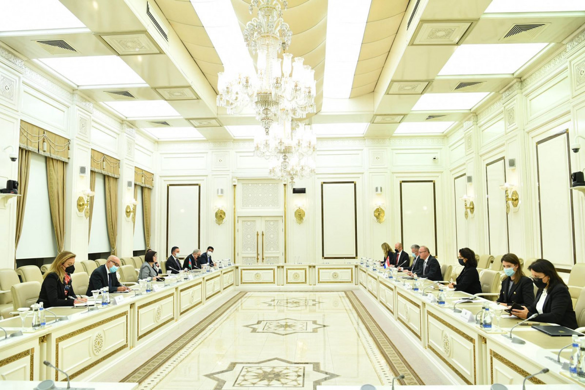 Chair of Milli Majlis meets Foreign and European Affairs Minister of Croatia
