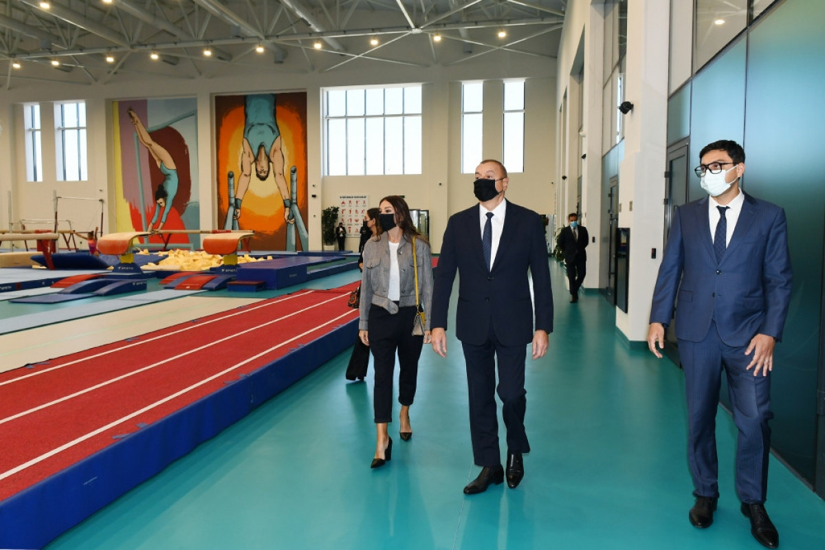 President Ilham Aliyev viewed conditions created at new training center of National Gymnastics Arena