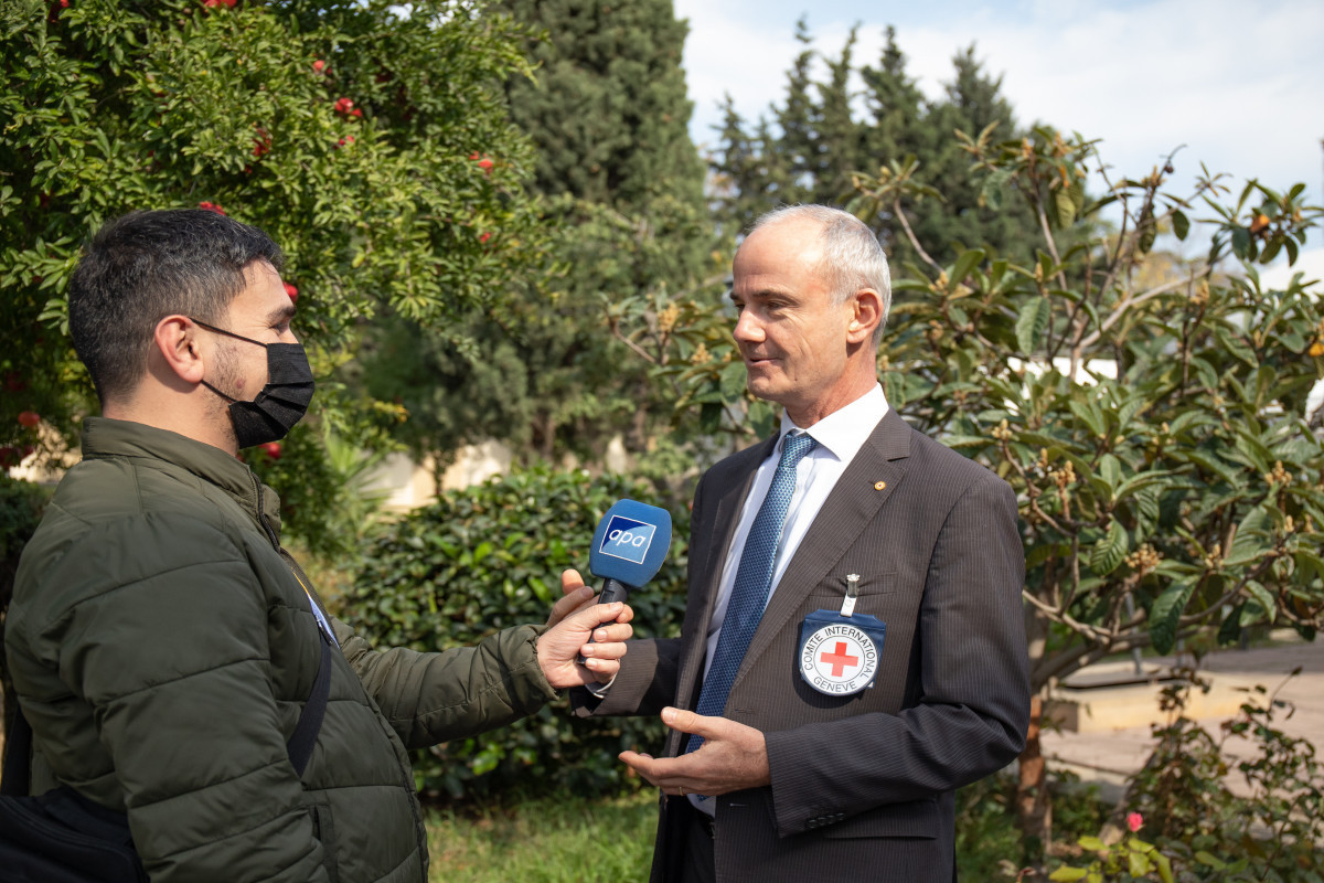 Interview of Vice-President of International Committee of the Red Cross (ICRC) Gilles Carbonnier with APA