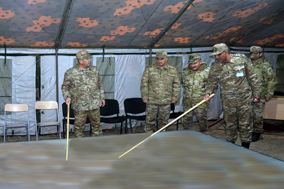 Azerbaijan's Minister of Defense watched Command-Staff Exercises in Lachin region