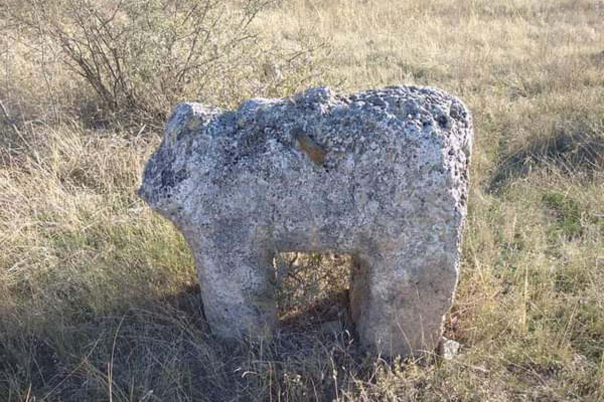 Gravestone sculptures of horses found in Azerbaijan's Lachin