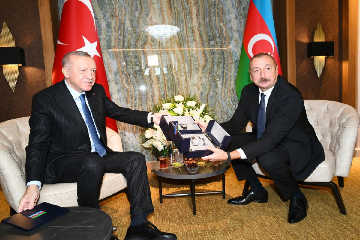 Turkish President Recep Tayyip Erdogan,Azerbaijani President Ilham Aliyev
