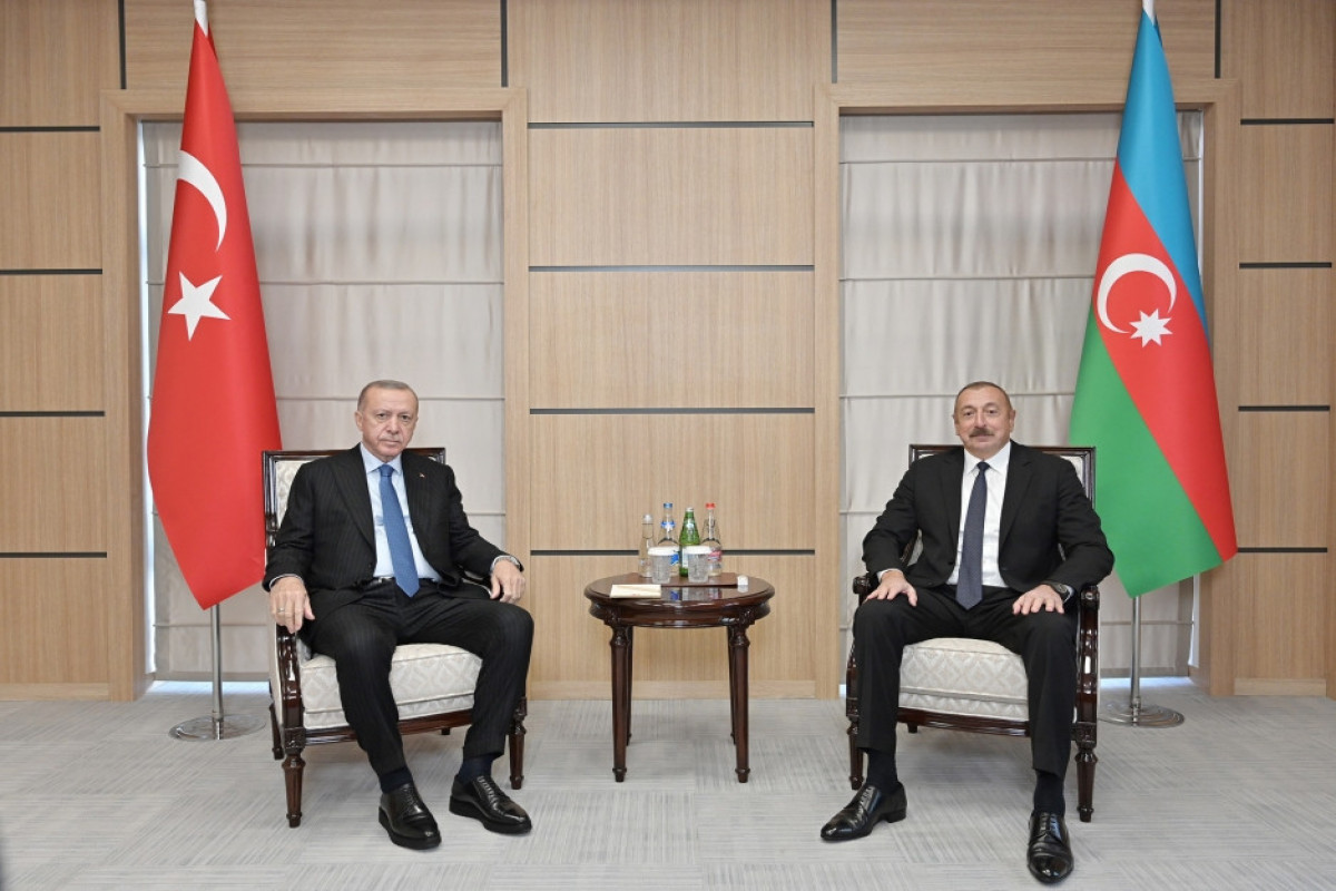 President of the Republic of Azerbaijan Ilham Aliyev and President of the Republic of Turkey Recep Tayyip Erdogan