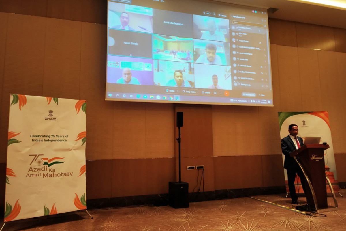 Indian Embassy in Baku organised webinar on engineering products