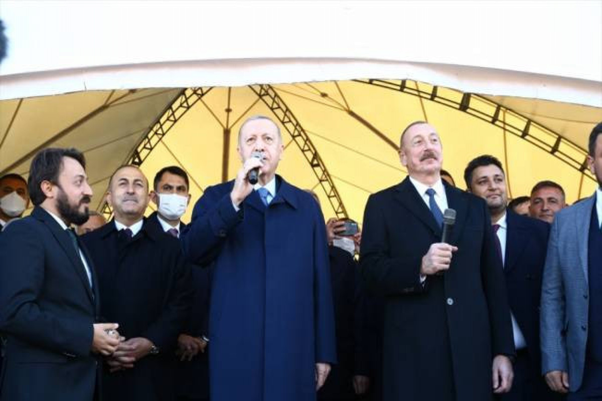 Turkish President Recep Tayyip Erdogan, Azerbaijani President Ilham Aliyev