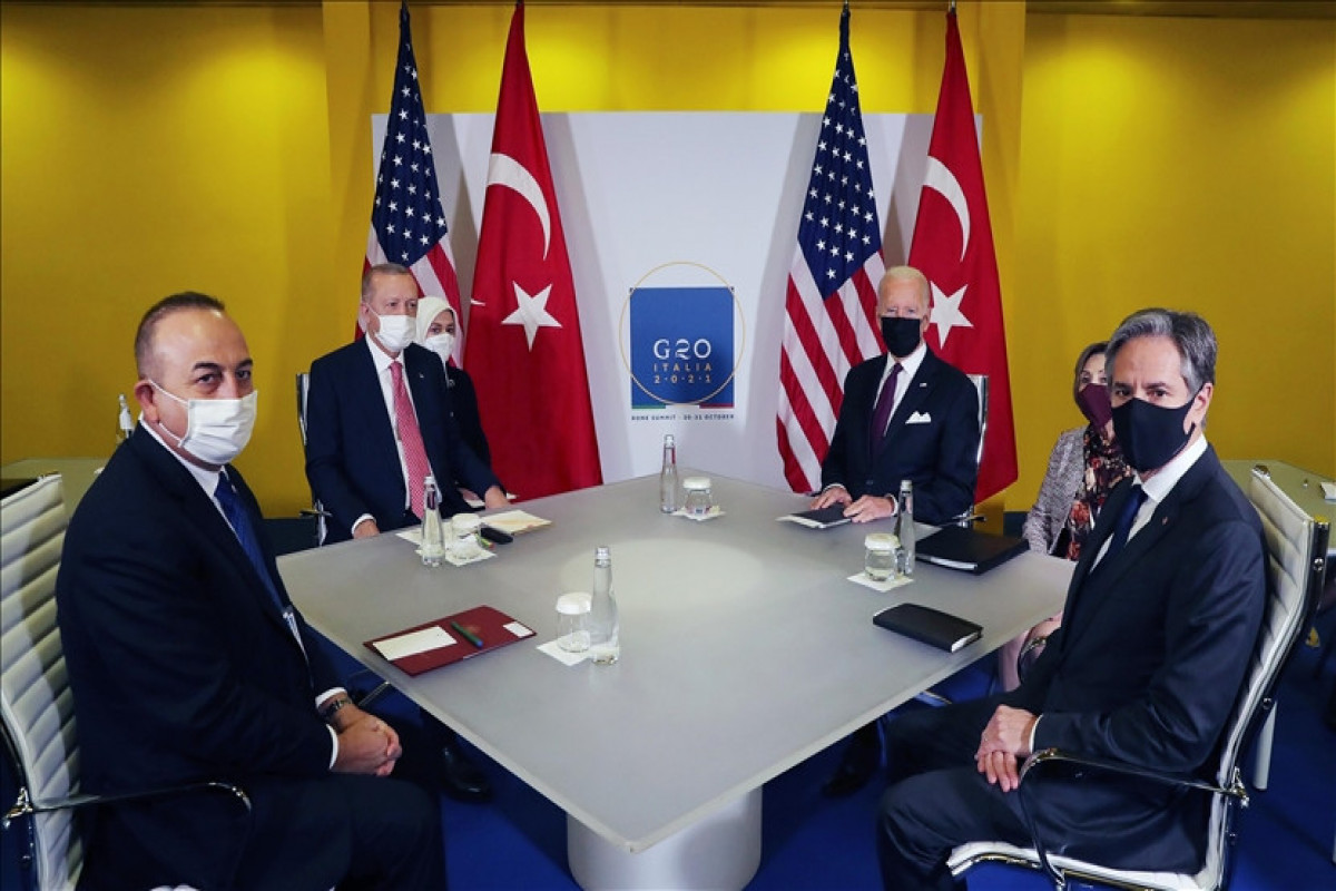 Turkish President Recep Tayyip Erdogan and his US counterpart Joe Biden