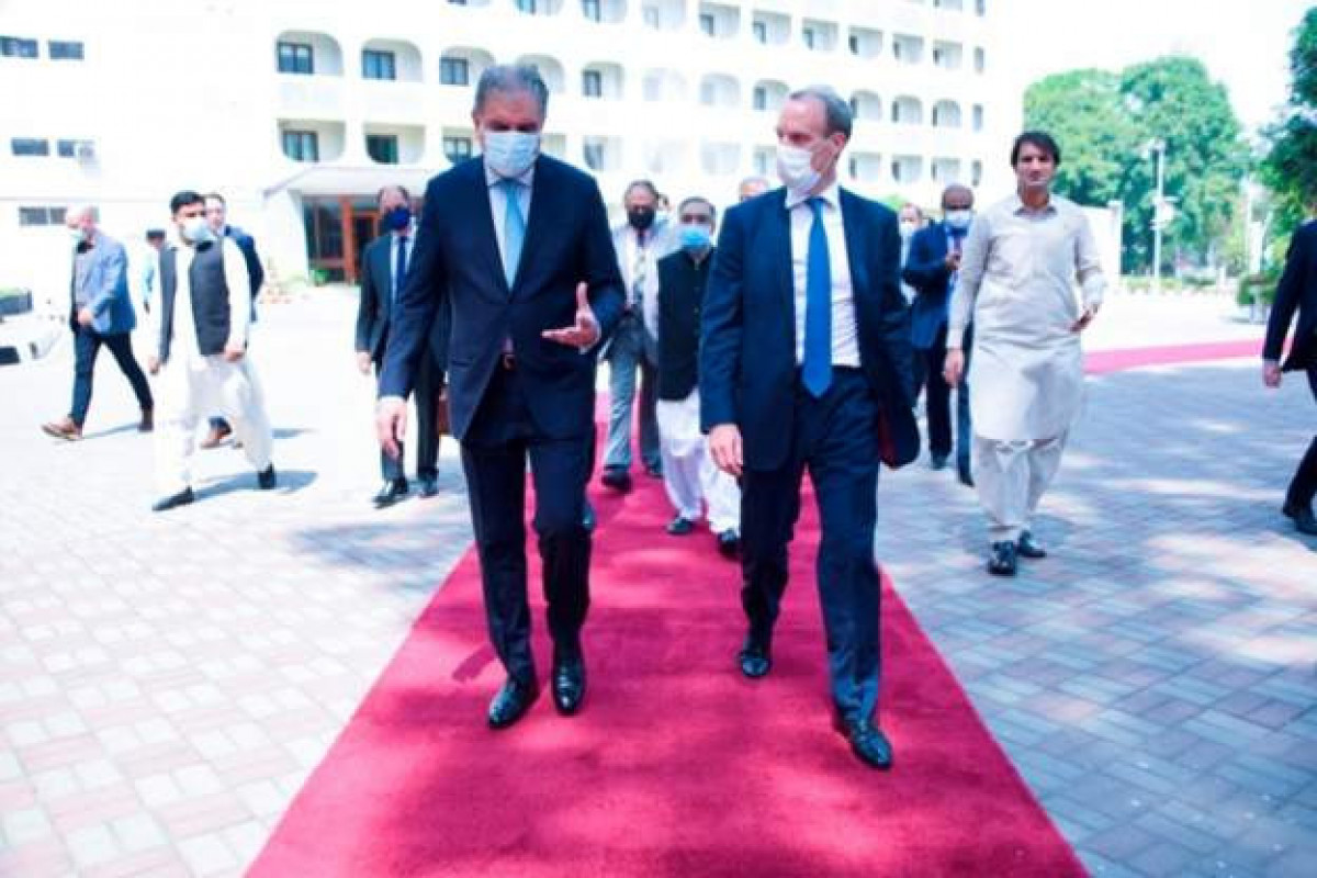 Dominic Raab is in Islamabad, Pakistan