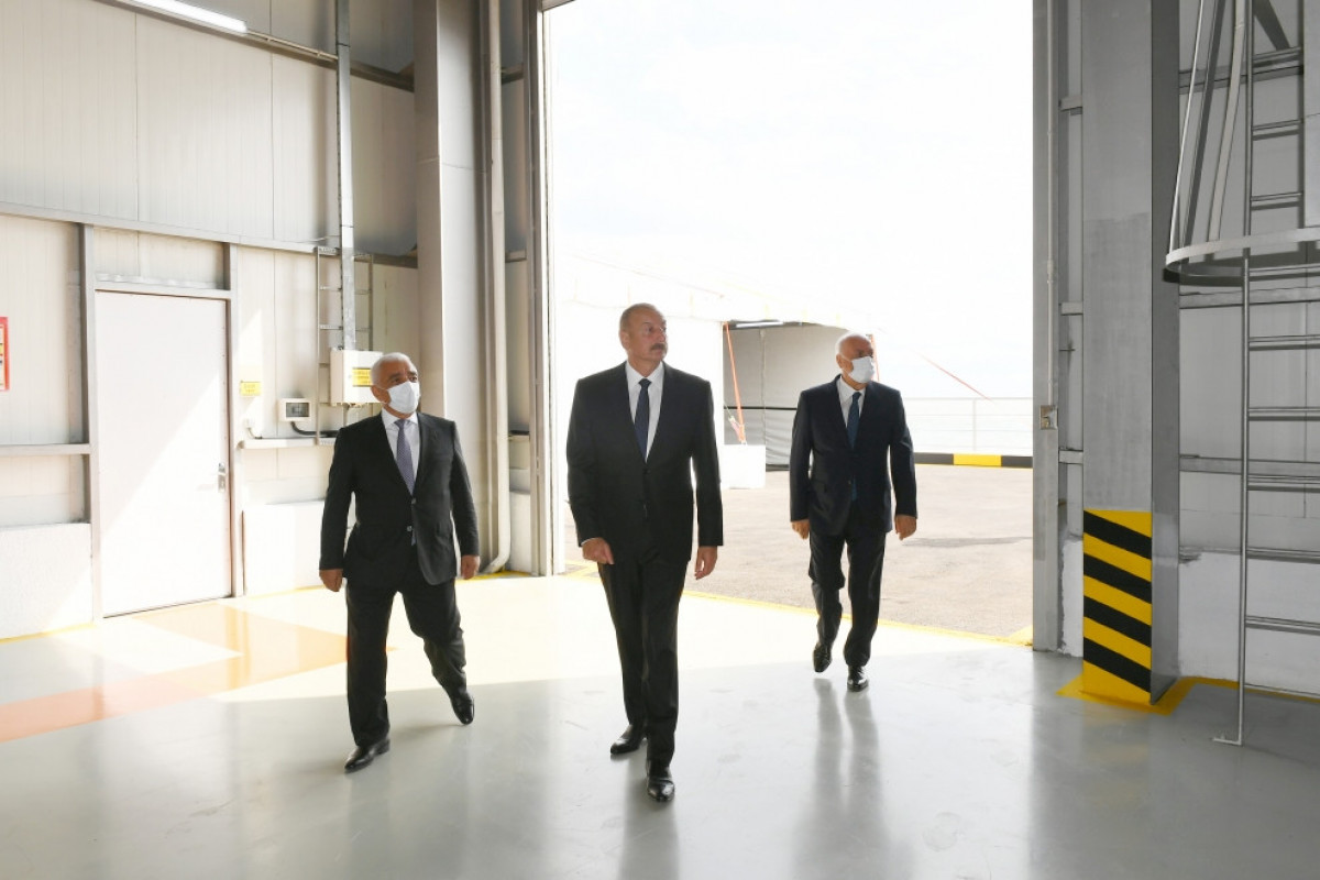 President Ilham Aliyev launched new overpass pumping station of Sumgayit Power Plant